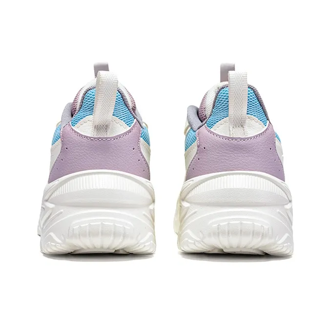 361° Cushioning Waterproof Support Low Top Casual Shoes Women's Feather White Glacier Blue-4