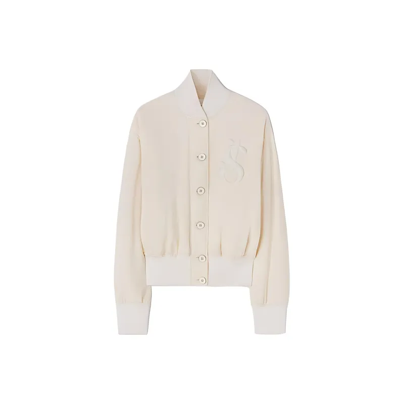 JIL SANDER Appliqué logo Bomber Jacket-0