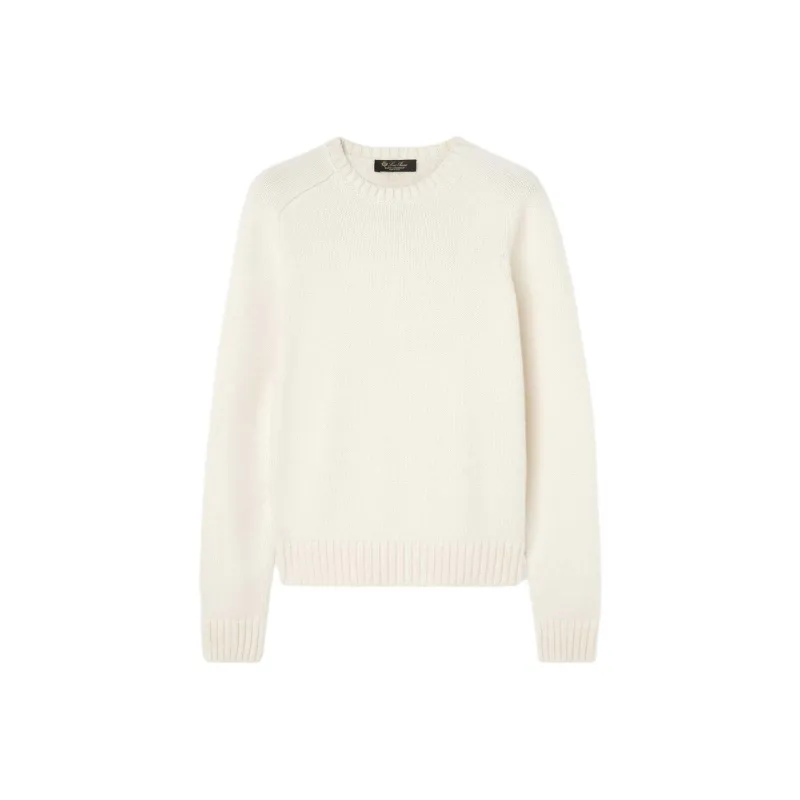 Loro Piana FW24 Cashmere Sweater Women's White Titanium-0