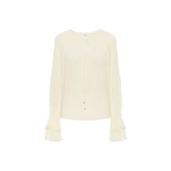 Chloé Gathered Silk Blouse