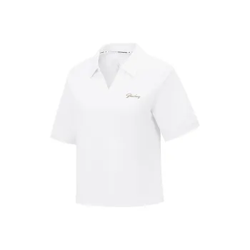 Skechers GODRI SS25 Polo Shirt Women's Bright White 0019