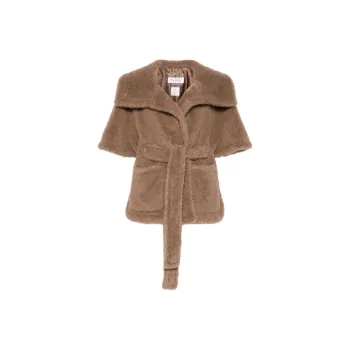 MaxMara Amato Belted Short Sleeved Coat