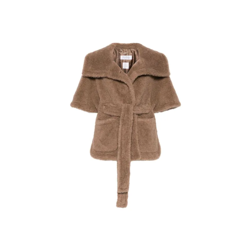 MaxMara Amato Belted Short Sleeved Coat-0