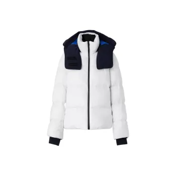 Burberry Detachable Hood Puffer Jacket 'Optic White'