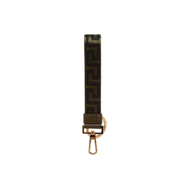 FANSIZHE Hardware Accessories, Leather Keychains Unisex Brown-1