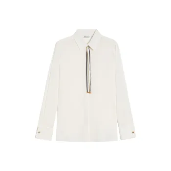MaxMara Apollo Ribbon Detailed Long Sleeved Shirt