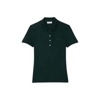 LACOSTE Polo Shirt Women's Medium Pea Green