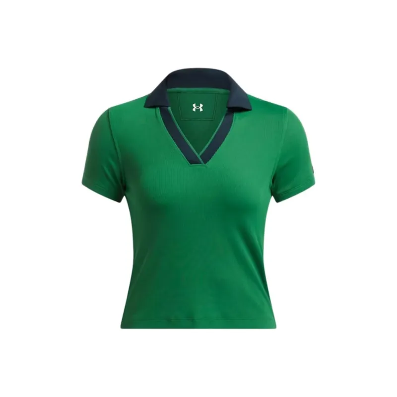 Under Armour FW24 Polo Shirt Women's Forest Green-0
