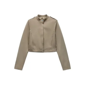 ZARA Jackets & Coats Women's Khaki