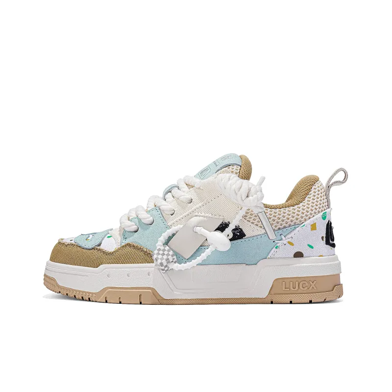 LUCX Cushioned Slip Resistant Abrasion Resistant Low Top Chunky Sneakers Unisex-48