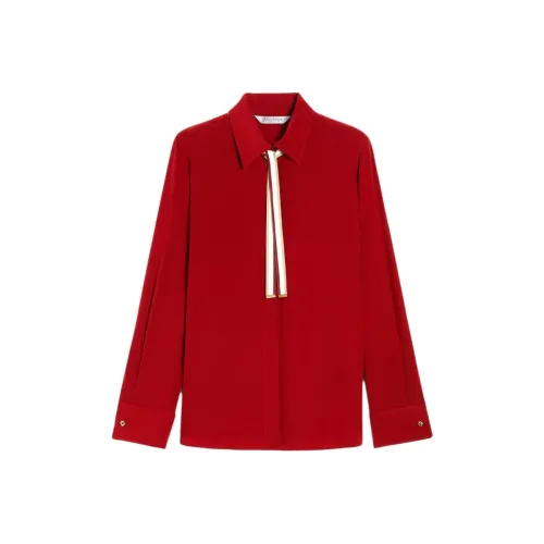 MaxMara Apollo Ribbon Detailed Long Sleeved Shirt