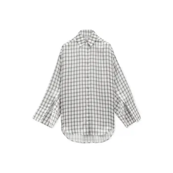 LOEWE Checked Satin Shirt