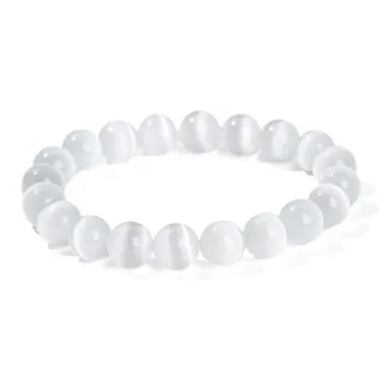 ALI THE FOX Glass Cat Eye Jade Bracelets Women's