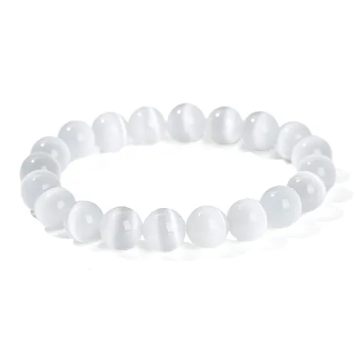 ALI THE FOX Glass Cat Eye Jade Bracelets Women's