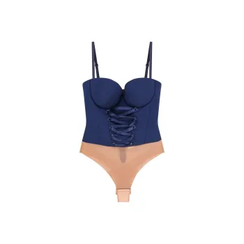 Elisabetta Franchi Criss Cross Crepe Bodysuit