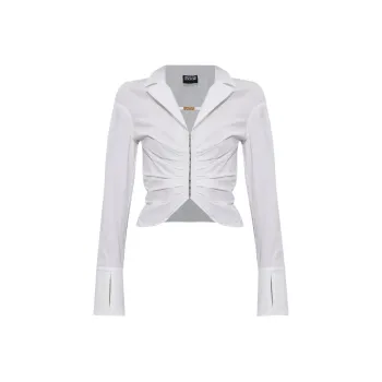 VERSACE JEANS COUTURE Ruched Front Top