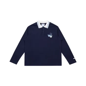 BEASTER x WOODY Polo Shirt Women's Navy Blue