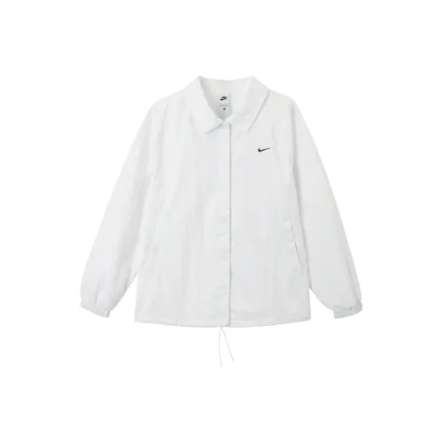 Nike Sportswear Essentials Series Oversized UV Woven Coaches' Jacket Jackets Coats Women's White