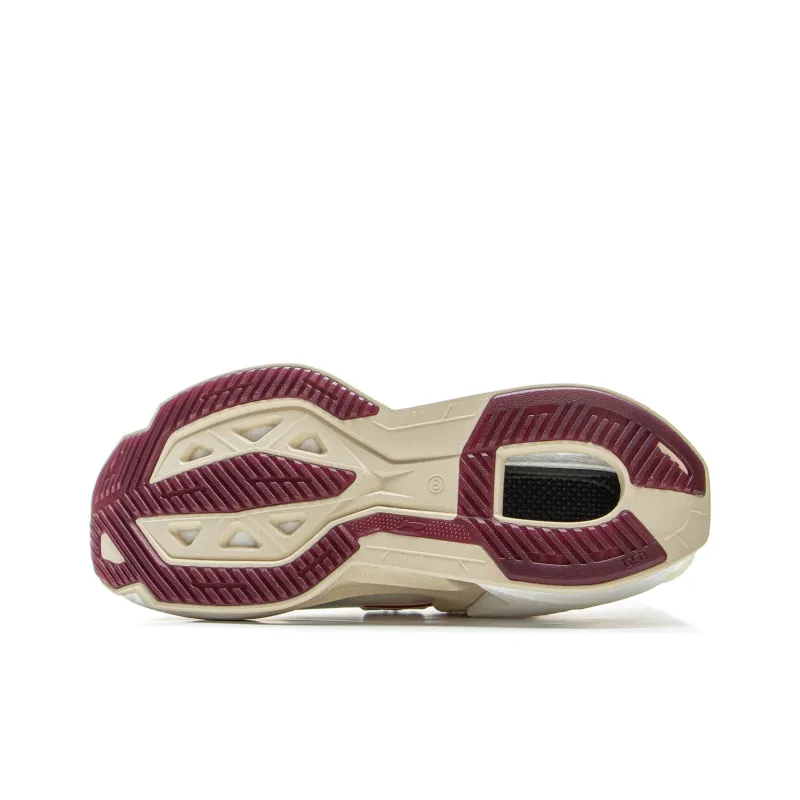 LiNing Liuliu 8 PRO Cushioning, Slip Resistant, And Abrasion Resistant Low Top Carbon Plate Running Shoes Women's Ecru-6