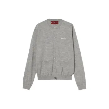 GUCCI SS25 Cashmere Sweater Women's Gray