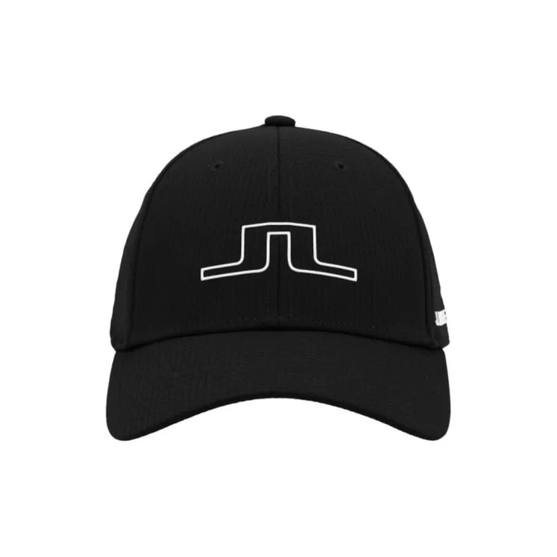 J.Lindeberg Polyester Baseball Caps Men's Black-1