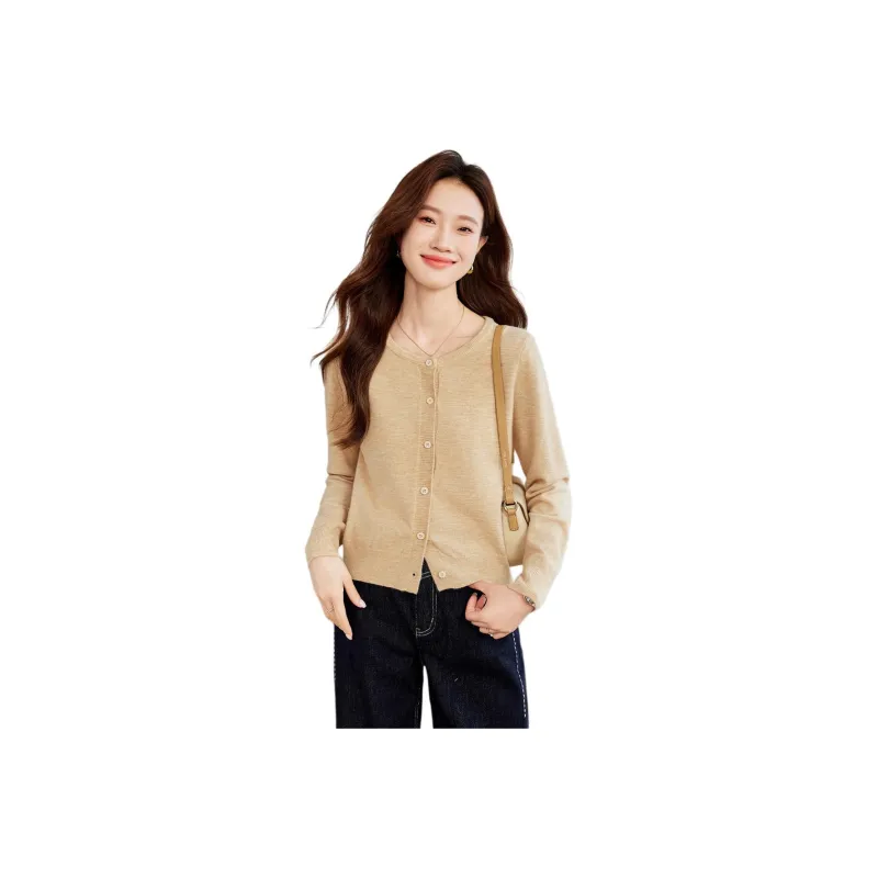 Love Elaine Knitwear Women's Khaki-0