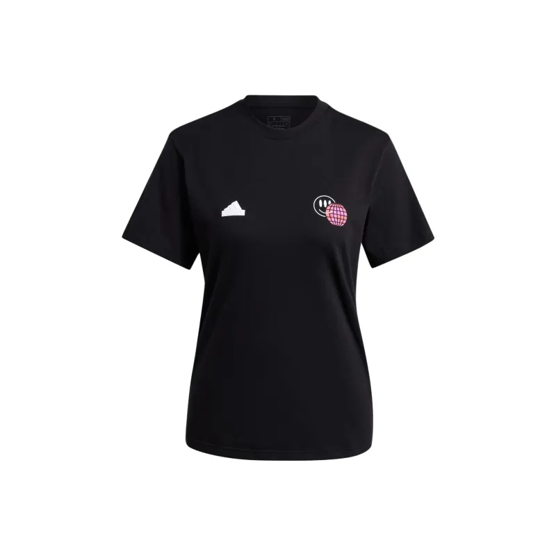 Adidas Women's House Of Tiro Graphic T Shirt Black-0
