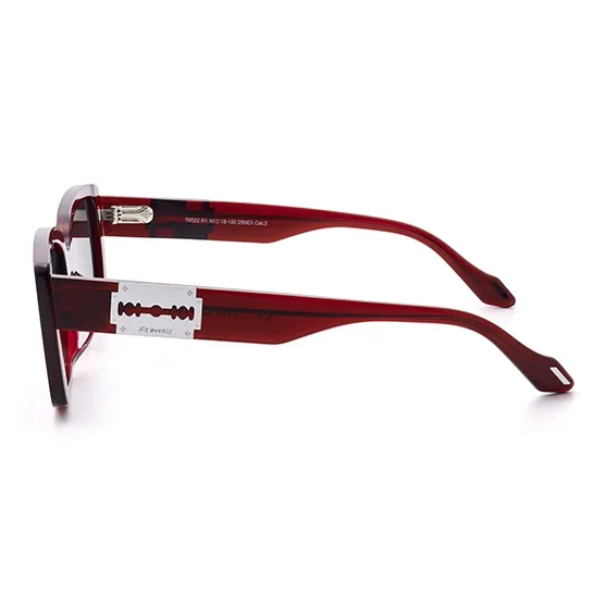 THE OWNER Plate Frame Rectangular Sunglasses Unisex-15