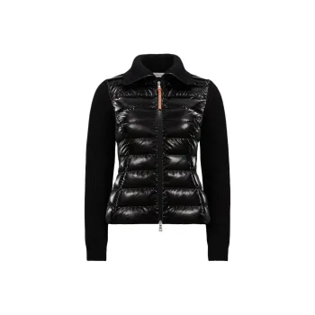 Moncler Padded Zip Up Cardigan