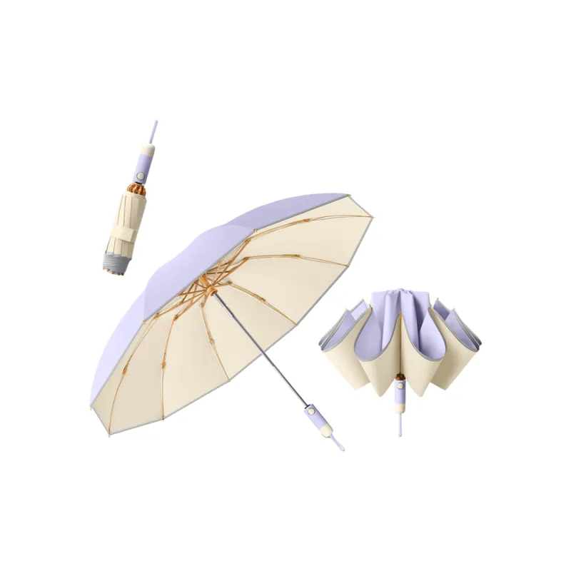 Imono Lightweight, Sun Protection, Compact, Stylish, Reinforced Thickened Folding Umbrella-17