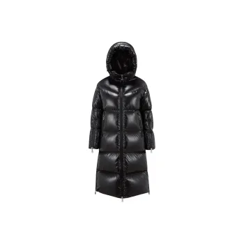 Moncler Long Down Hooded Jacket
