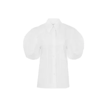 Chloé Embroidered Balloon Sleeved Shirt