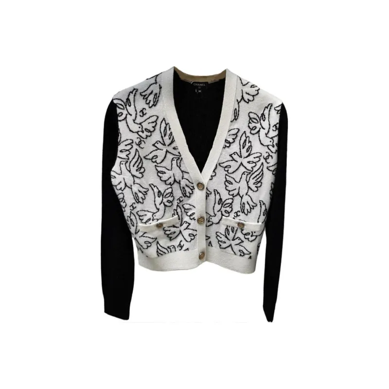CHANEL Cashmere Sweater Women's White-0