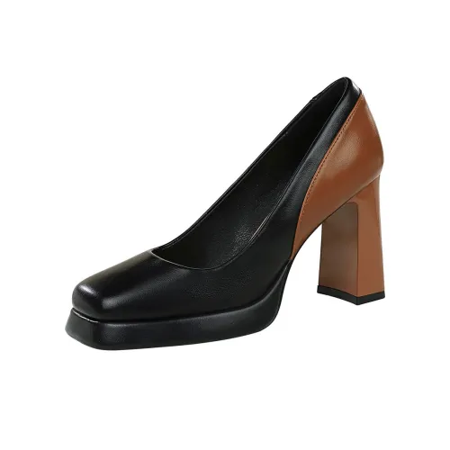 GOSO Block Heel High Heels 8CM Women's