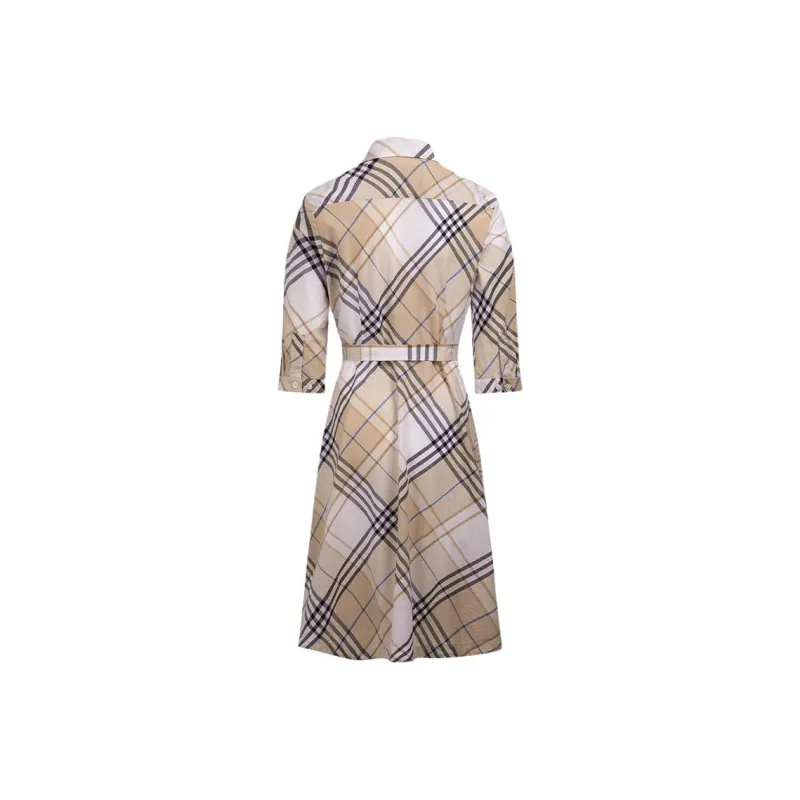 Hush Puppies Long Sleeved Dress Women's Plaid-1