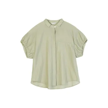 WHITEALLUSION Shirt Women's Emerald Green