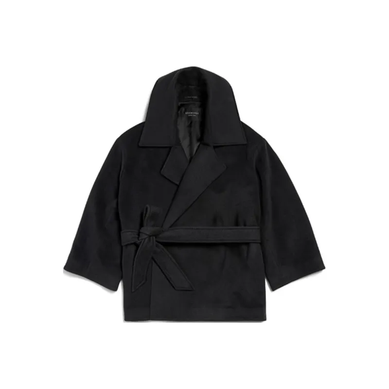 Balenciaga SS25 Jackets Coats Regular Fit Women's Black-0