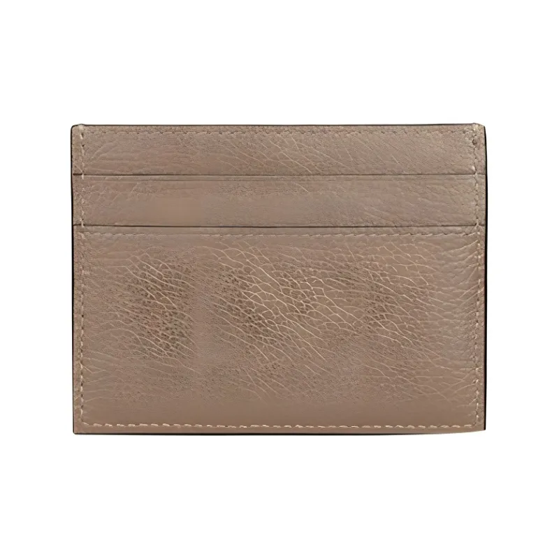 Balenciaga Grain Calfskin Card Holder, Crossbody Bag Unisex Brown-1