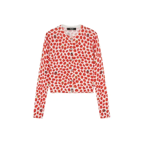 VERSACE Floral Printed Button Up Cardigan