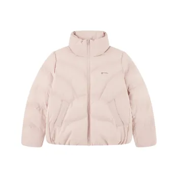 QIAODAN Variety Training Collection Down Jacket Women's White Peach Pink