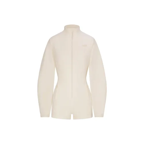 SKIMS FW24 FLEECE LOUNGE ONESIE Jumpsuit Women's ECRU/Natural