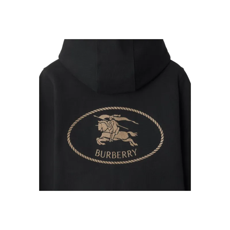 Burberry Knight stamp Cotton Hoodie-1