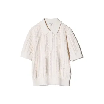 UNIQLO Comptoir Des Cotonniers Collaboration SS25 Polo Shirt Women's Ecru