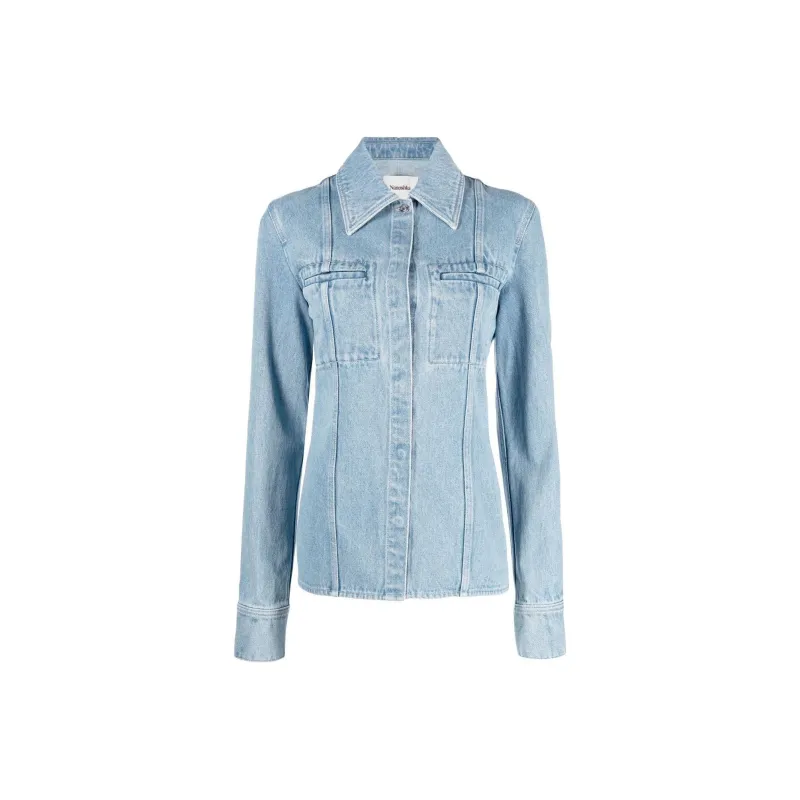 NANUSHKA Long sleeve Denim Shirt-0