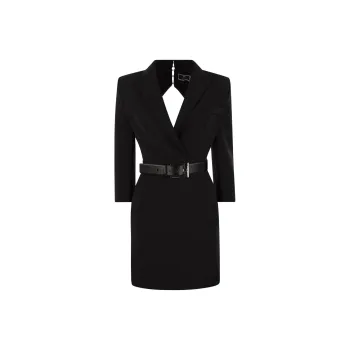 Elisabetta Franchi Cut Out Coat Dress