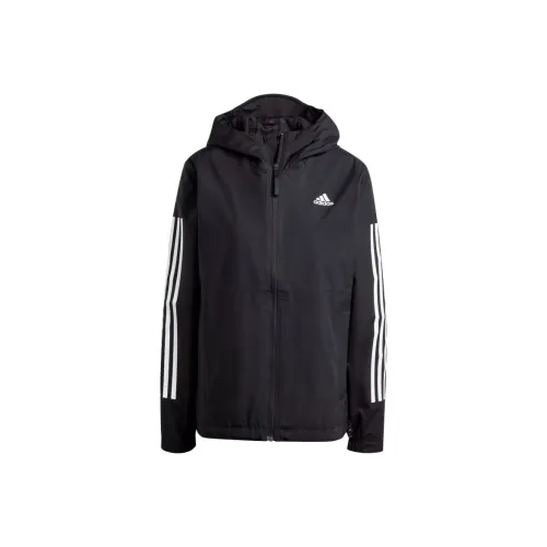Adidas ESSENTIALS 3 STRIPES RAIN.RDY JACKETS & Coats Women's Black