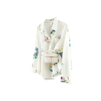 TOUCH Shirt Women's Beige With Floral Color