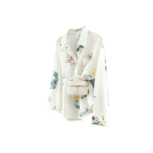 TOUCH Shirt Women's Beige With Floral Color