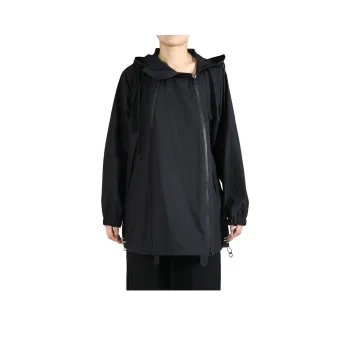 Yohji Yamamoto Regulation Double Zip Hoodie 'Black'