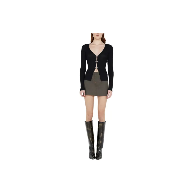 BEC+BRIDGE SHELBY CLASP CARDIGAN Knitwear Women's BLACK/Black-0